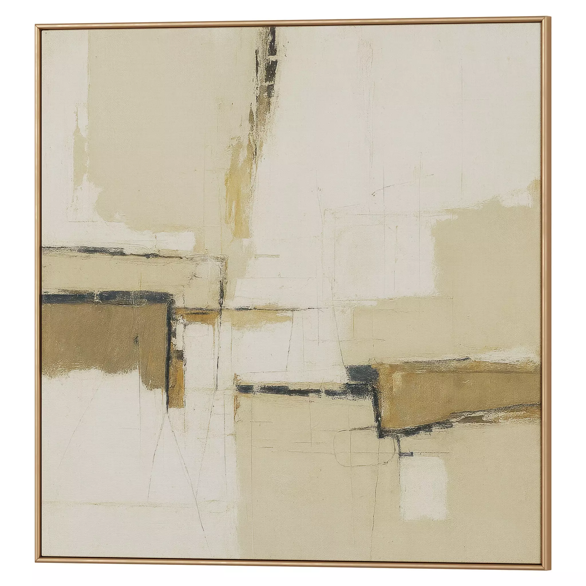Set of 3 Abstract Paintings in Frames 3D model