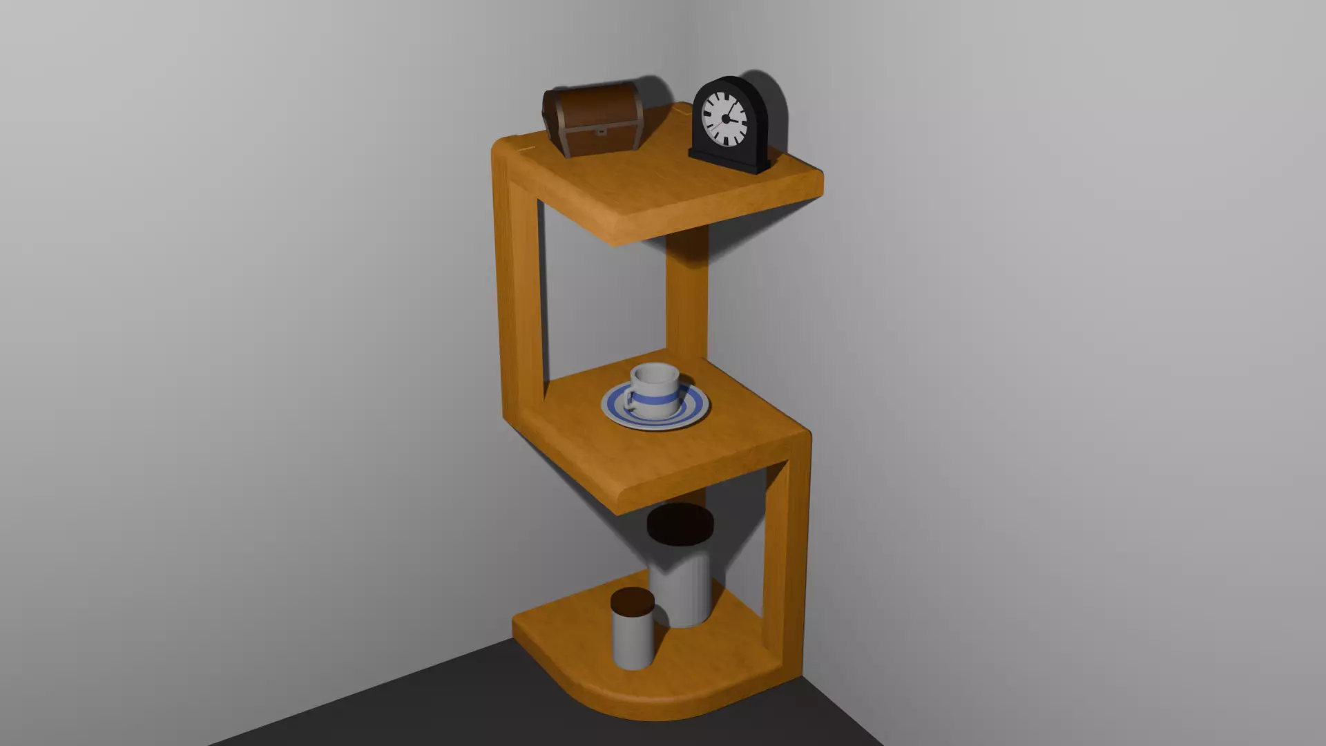 Mordern Bedside table - Mesita de noche moderna Low-poly 3D model