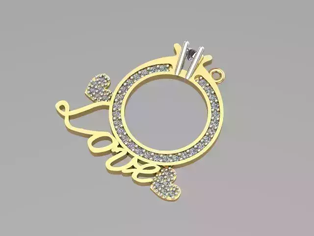 love ring pendant 