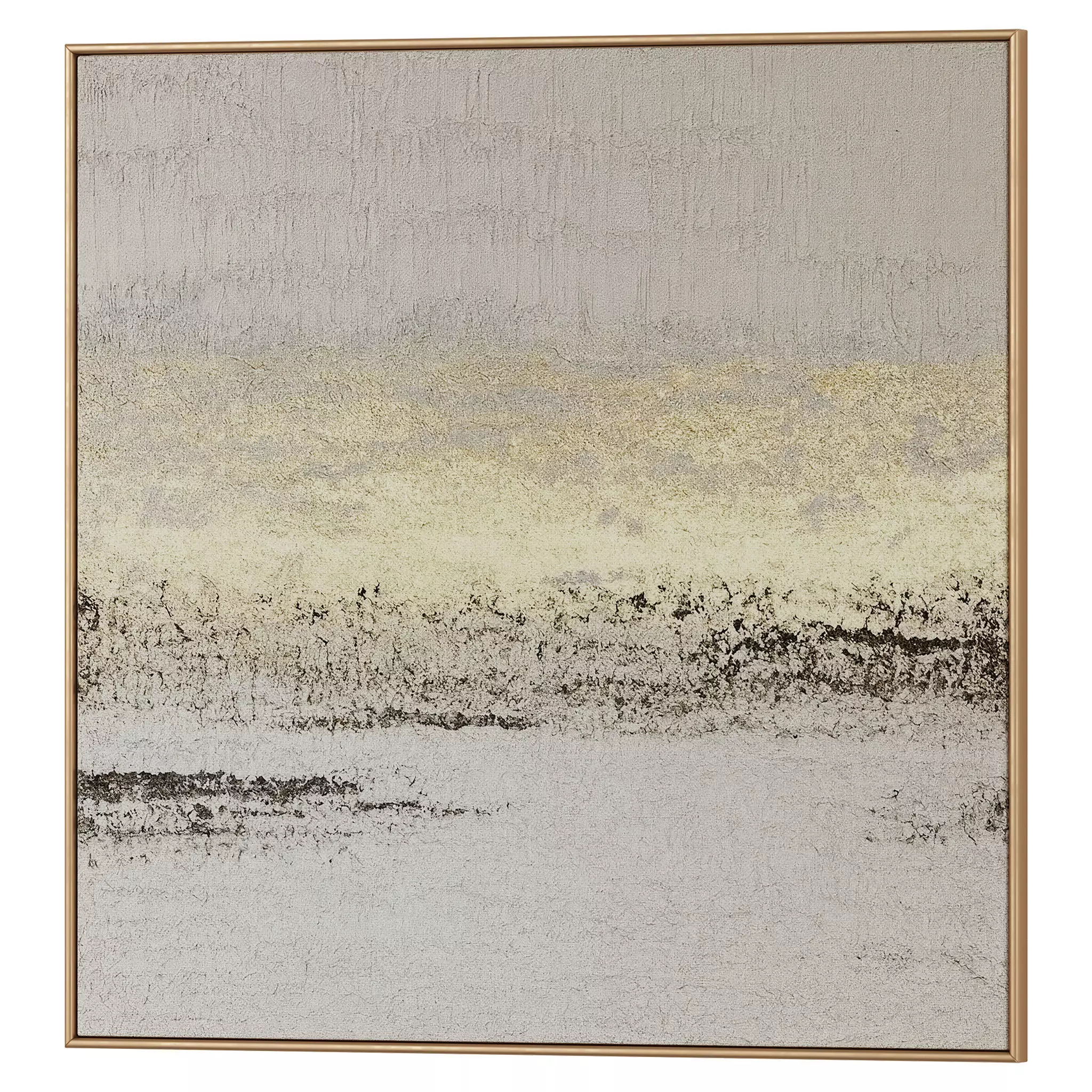 Set of 3 Abstract Paintings in Frames 3D model
