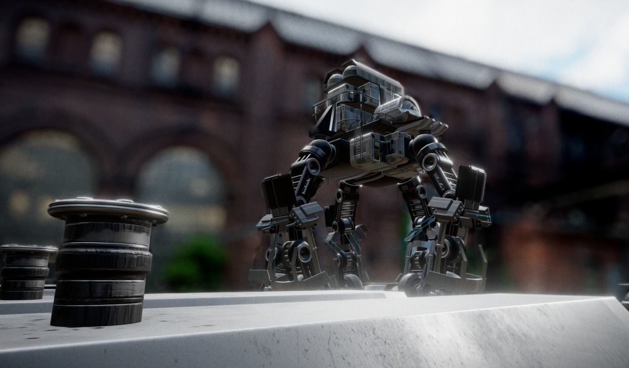 Fuel Tank Collection Low-poly 3D model_44