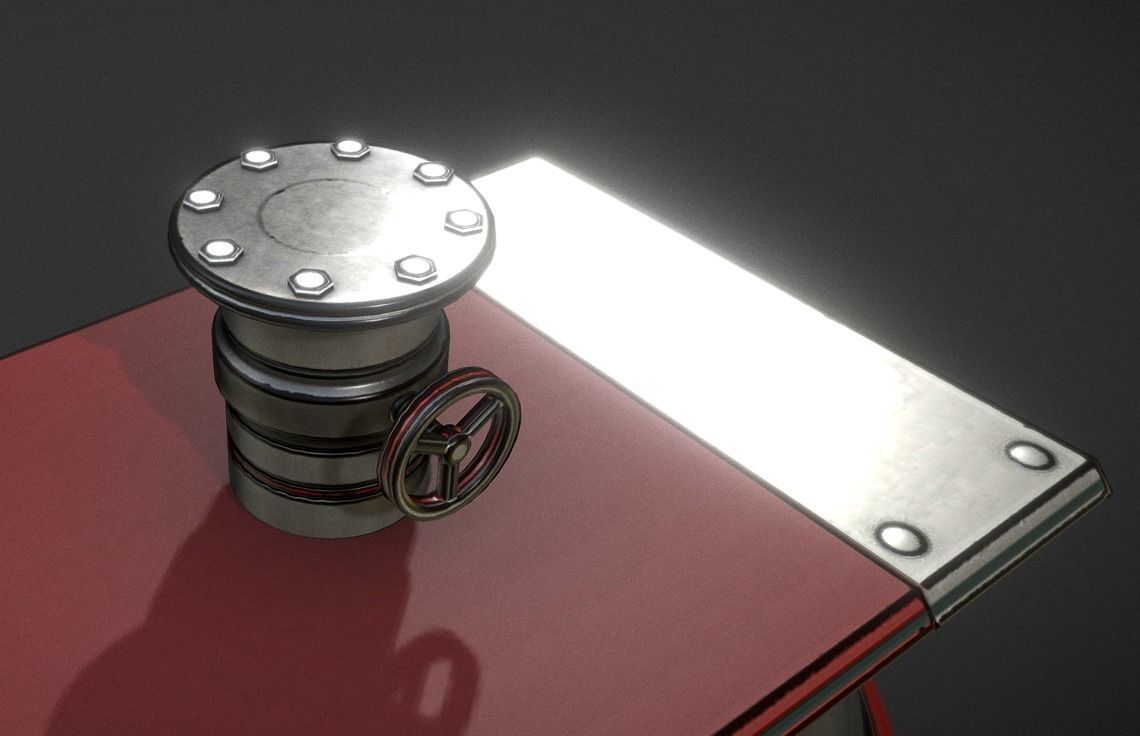 Fuel Tank Collection Low-poly 3D model_22