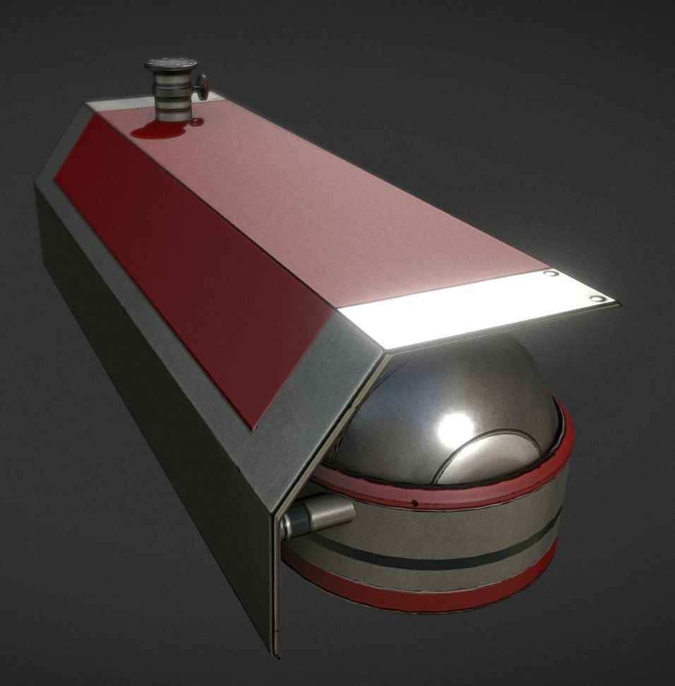 Fuel Tank Collection Low-poly 3D model_29