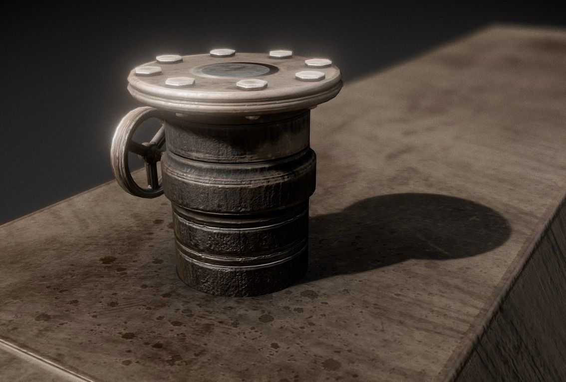 Fuel Tank Collection Low-poly 3D model_30