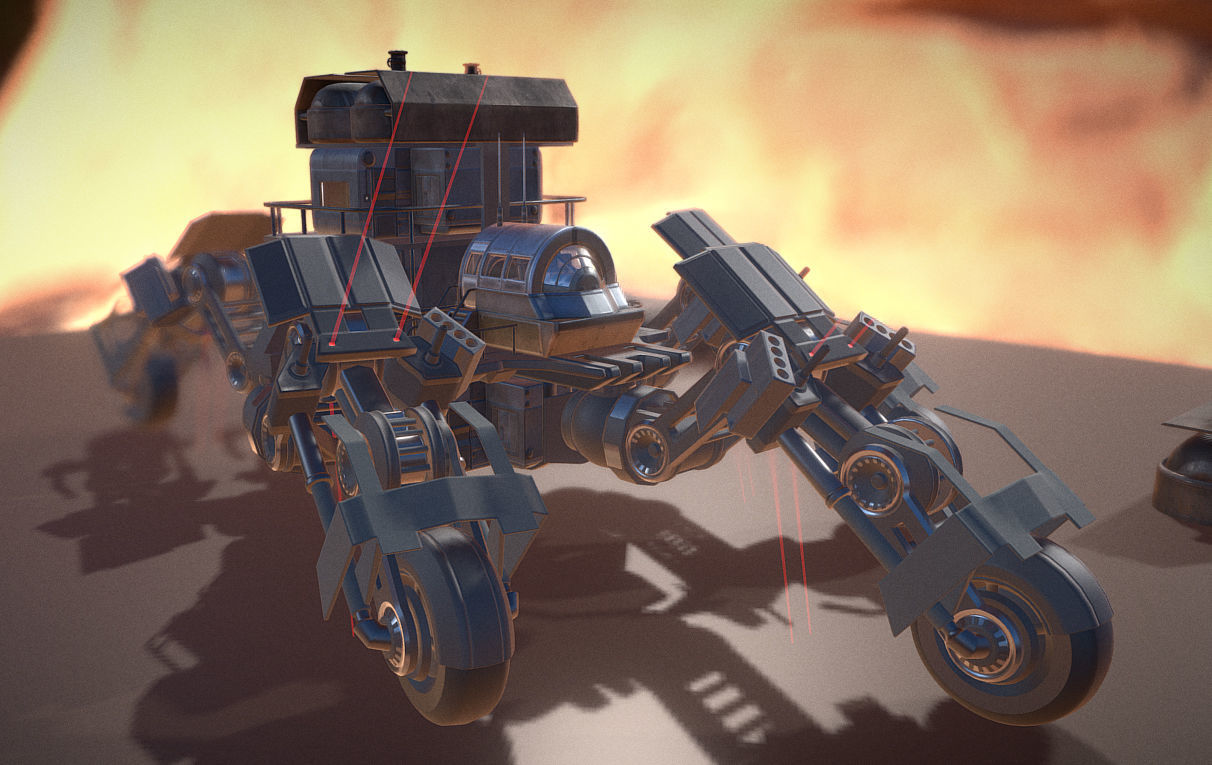 Fuel Tank Collection Low-poly 3D model_46