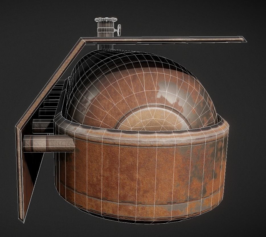 Fuel Tank Collection Low-poly 3D model_17