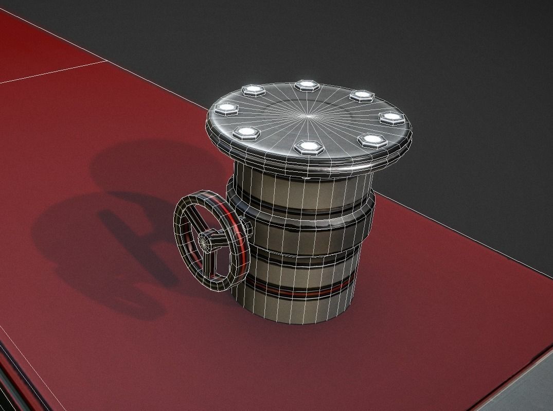 Fuel Tank Collection Low-poly 3D model_19