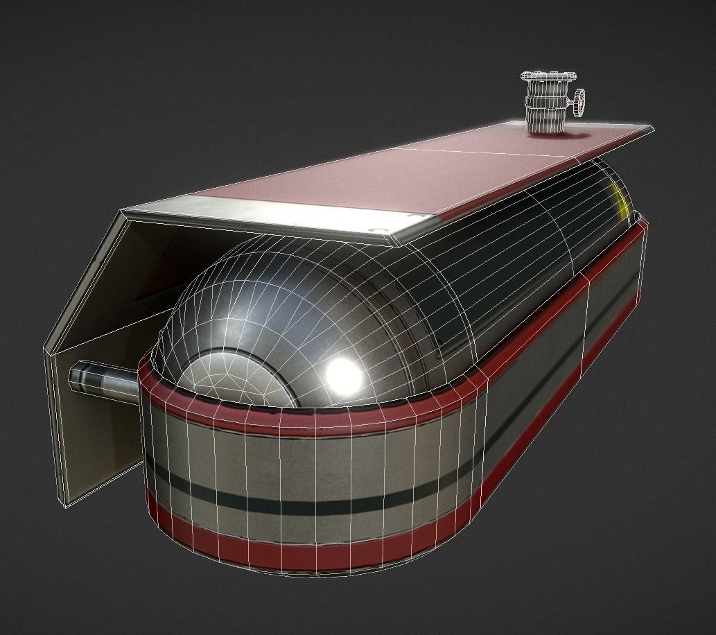Fuel Tank Collection Low-poly 3D model_20