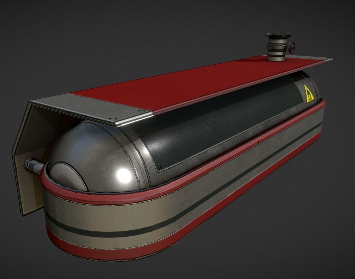 Fuel Tank Collection Low-poly 3D model_21