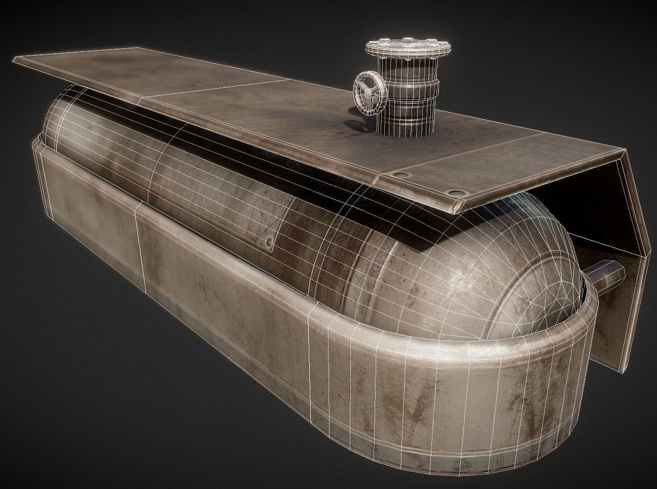 Fuel Tank Collection Low-poly 3D model_27