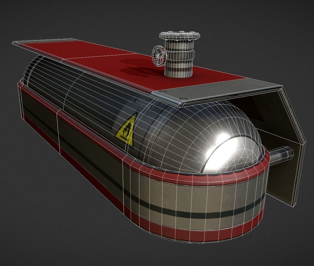 Fuel Tank Collection Low-poly 3D model_34