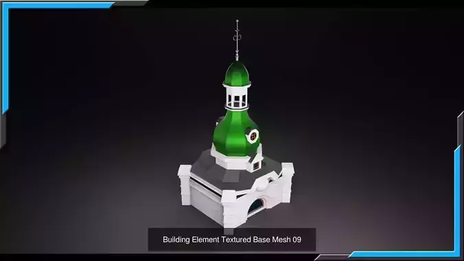 European Buildings Architecture Elements 3D Model Pack 2