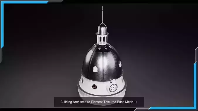 European Buildings Architecture Elements 3D Model Pack 3