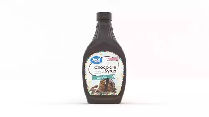 Great Value Syrup 3D model 7