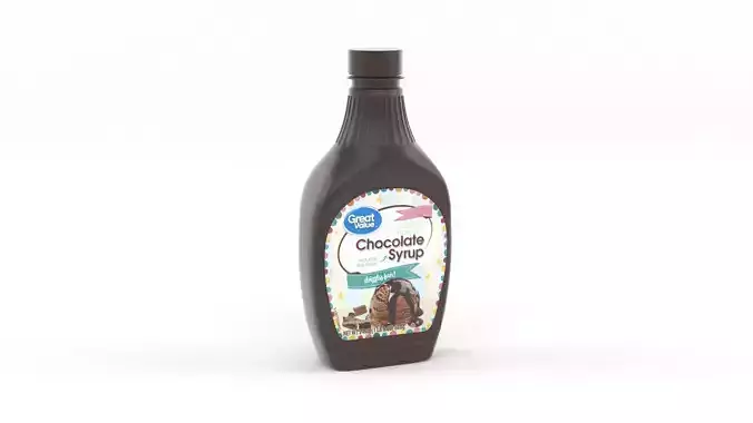 Great Value Syrup 3D model 6