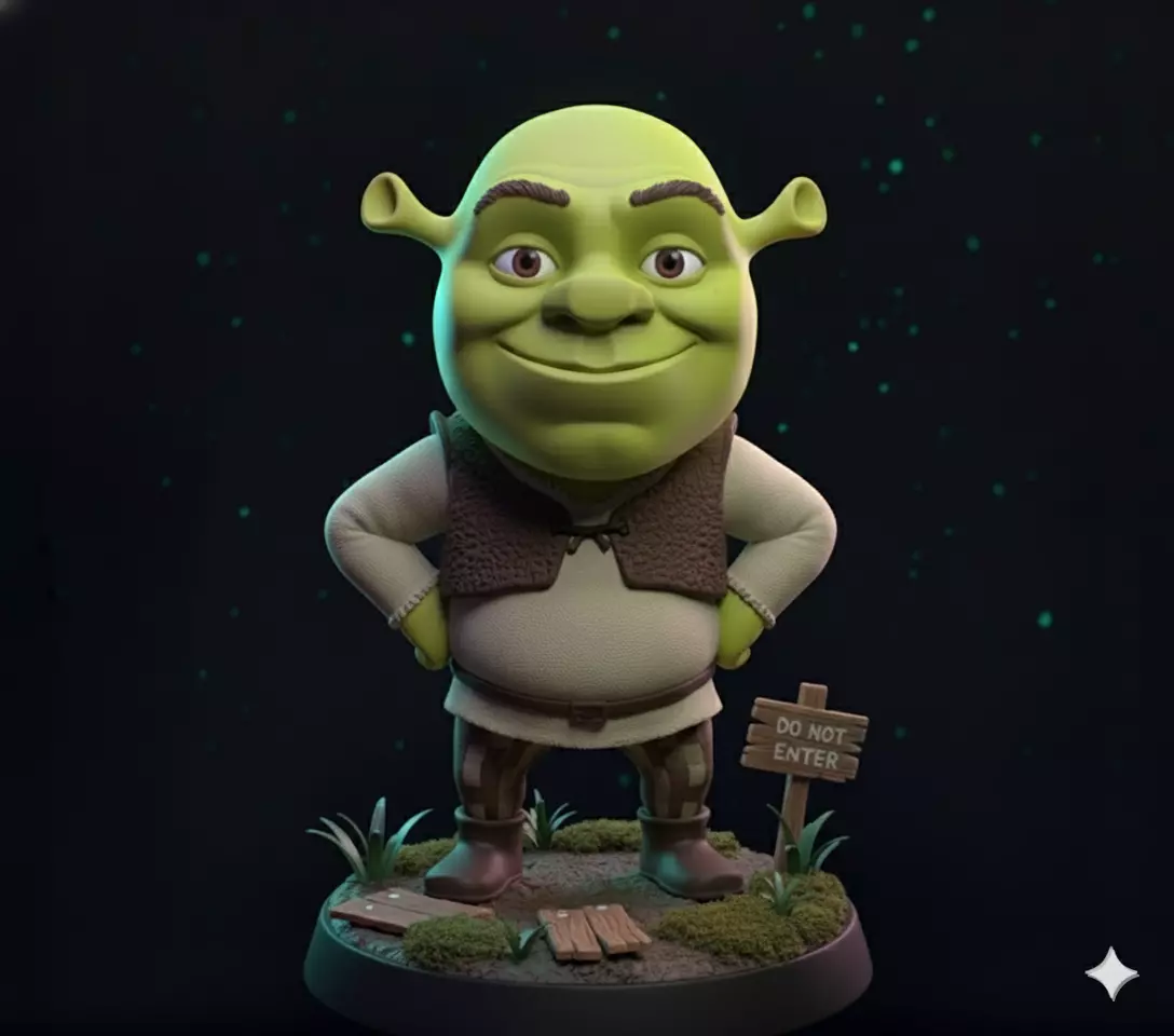 Shrek Deluxe Edition Chibi 3D Model 3D print model