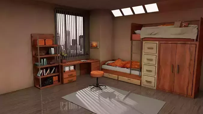 Children room 3D model