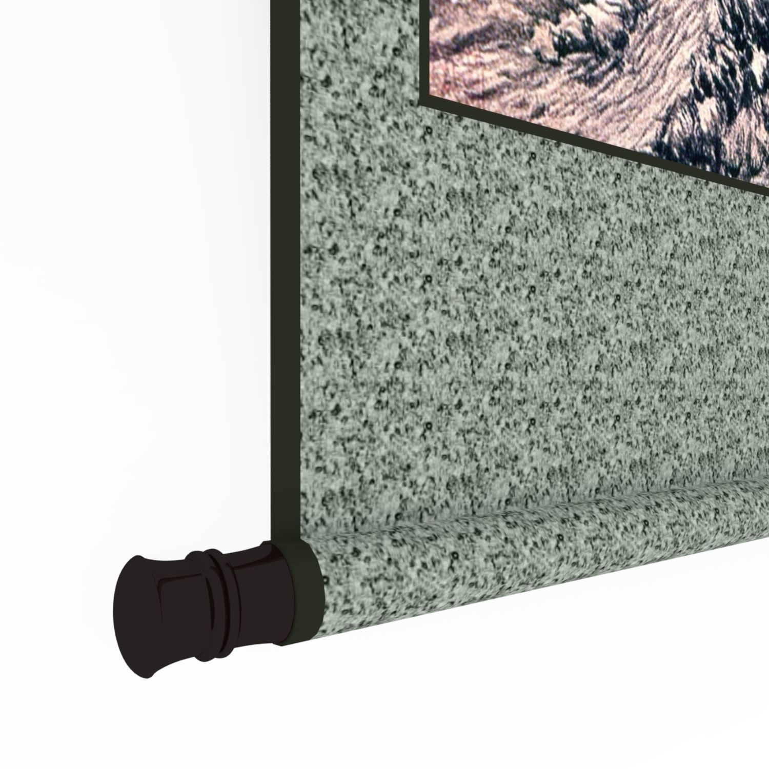 Chinese Hanging Scroll Brush Painting - Chinese Mountain Scenery Low-poly 3D model_7