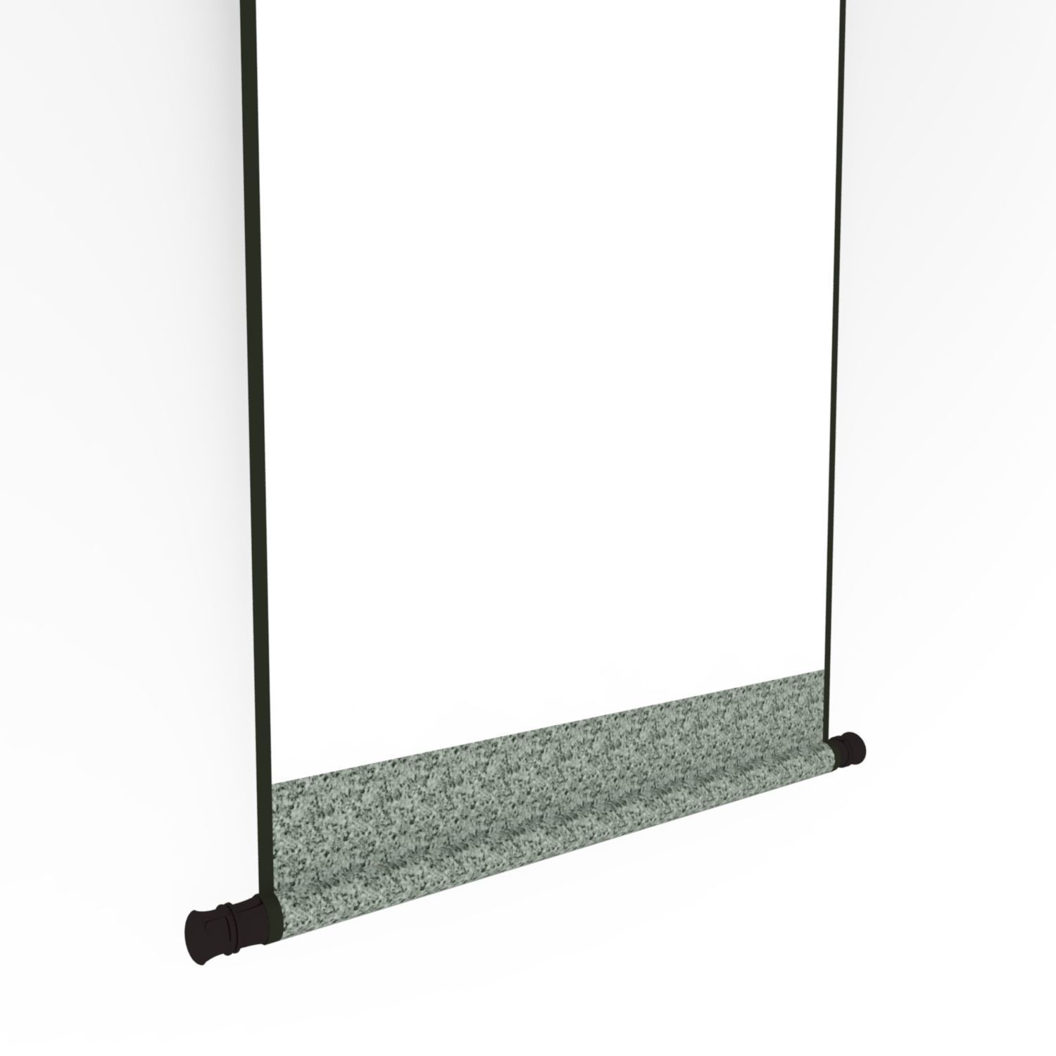 Chinese Hanging Scroll Brush Painting - Chinese Mountain Scenery Low-poly 3D model_10