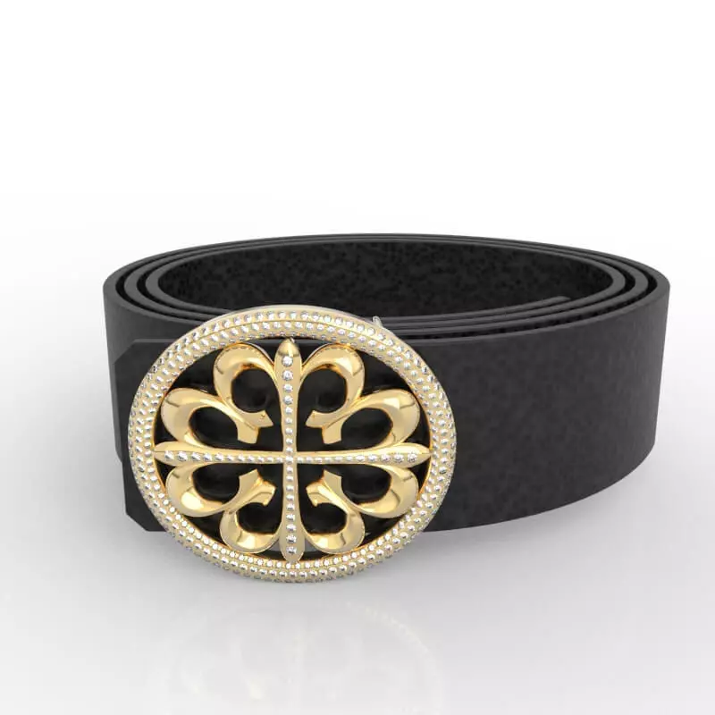 Diamond Belt Buckle 3D print model