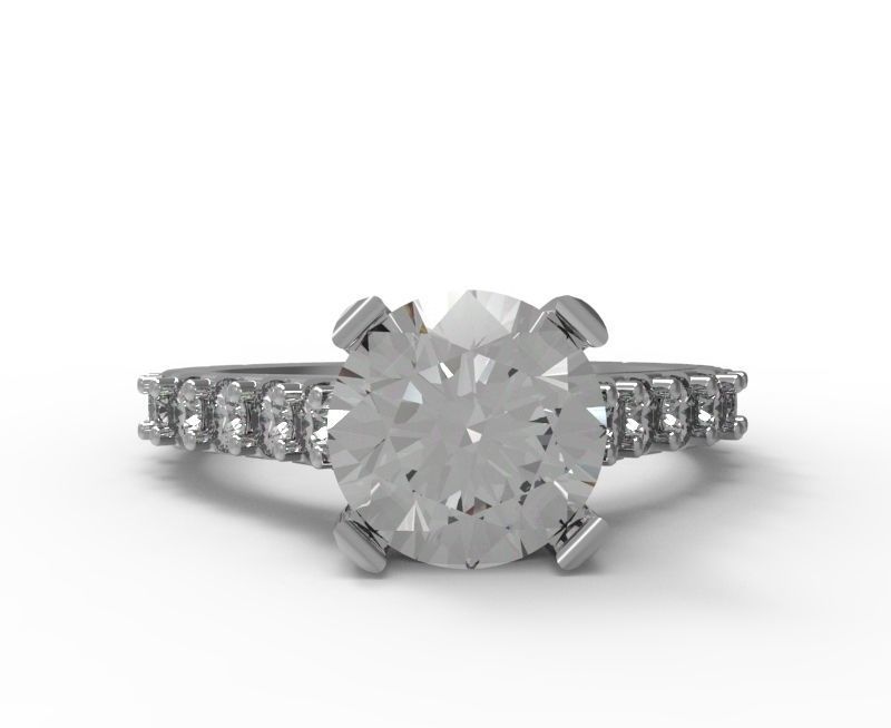 0541 Weeding Ring 3D print model_3