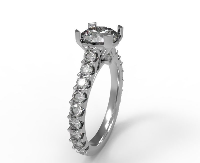 0541 Weeding Ring 3D print model_7