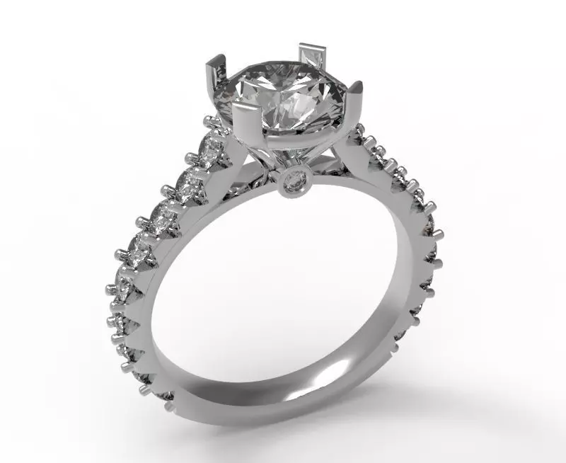 0541 Weeding Ring 3D print model_0