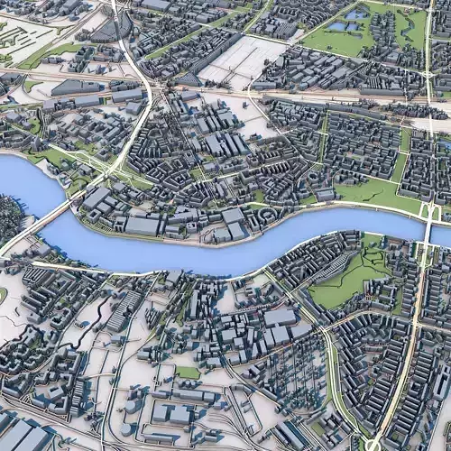 Part of Saint Petersburg City Russia 2 3D model 3