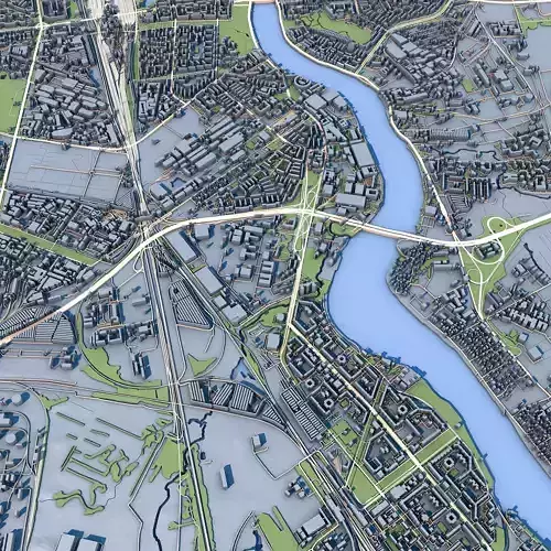 Part of Saint Petersburg City Russia 2 3D model