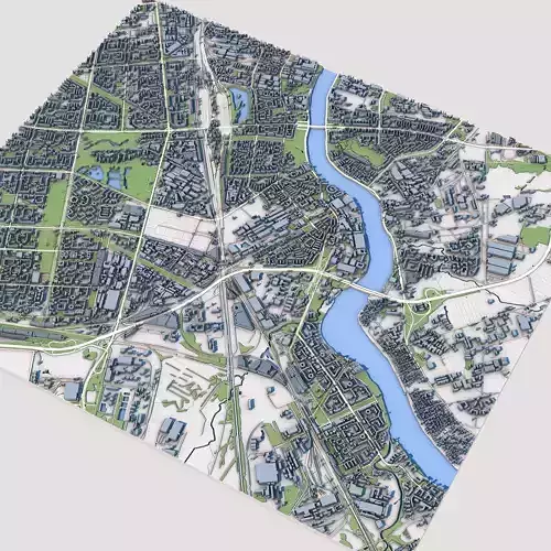 Part of Saint Petersburg City Russia 2 3D model 7