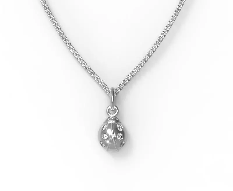 0544 Ladybug Pendant 3D print model_0