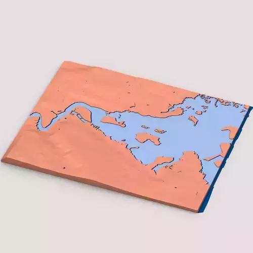 Low Poly Mountain Landscape Terrain 3D model