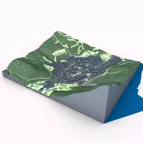 Cityscape Mittenwald Bavaria Germany 3D model 6