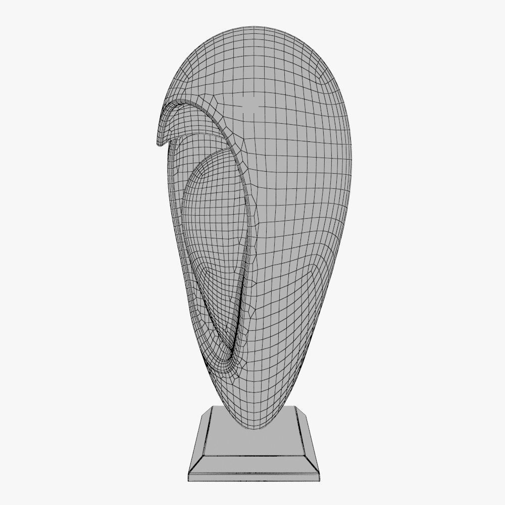 Heart Sculpture Love Red P 3D print model_16