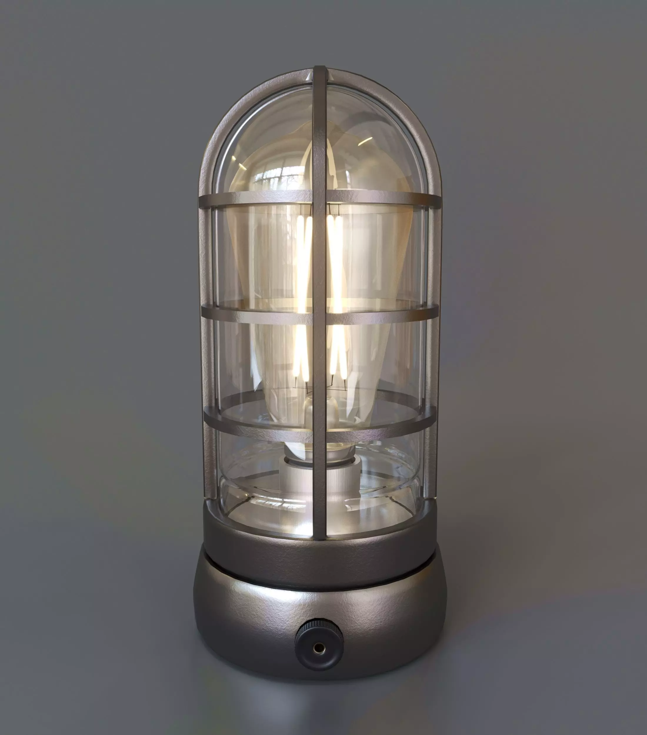 Vintage Edison Bulkhead Lamp 3D model