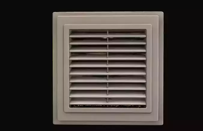 HVAC Air Duct Vent Modular Industrial 3D Model Low-poly 3D model