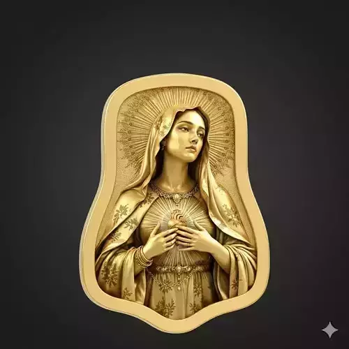 Pendant Mary pendant gold pendant silver pendant