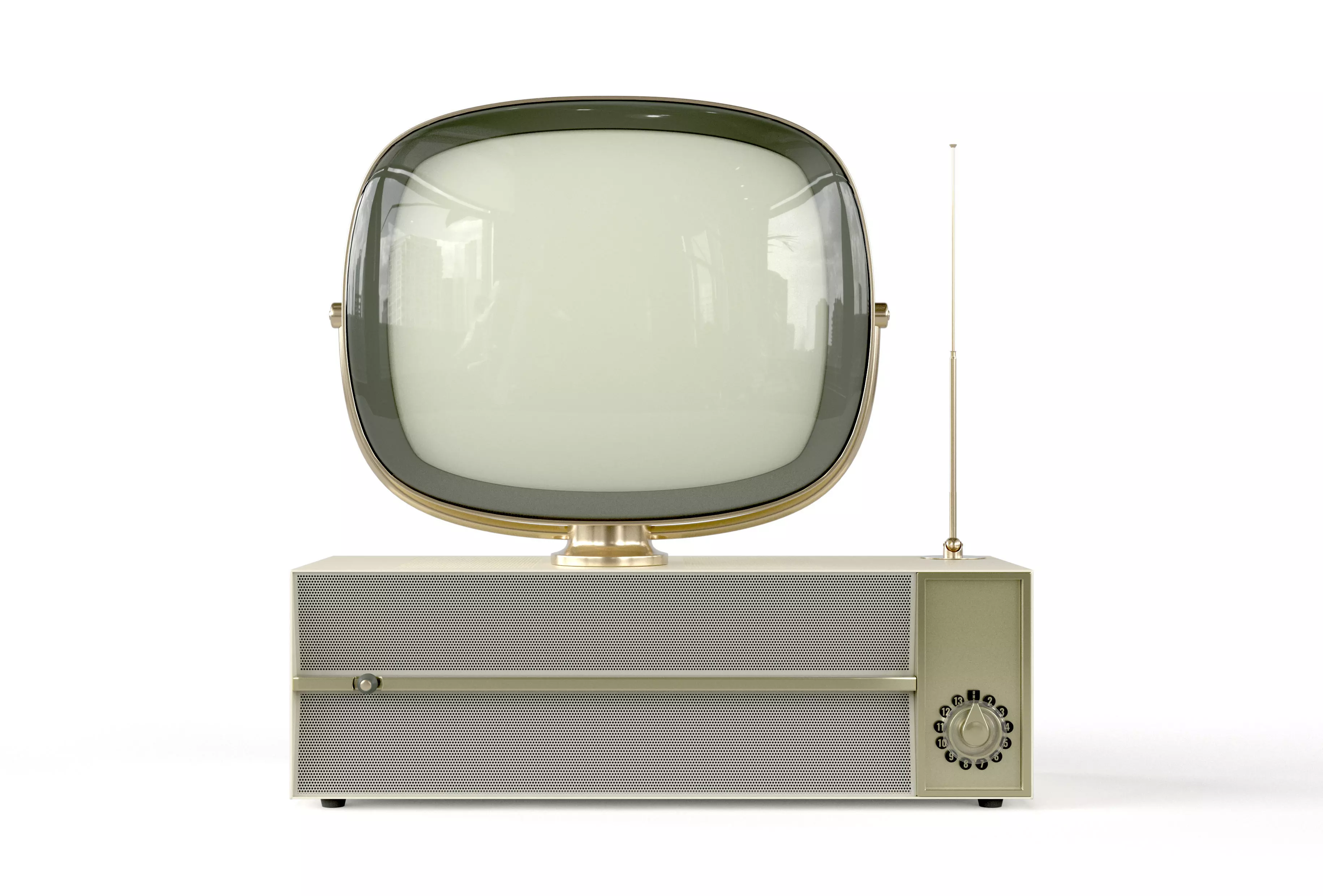 Retro Atomic Era Television 3D Model Generic 3D model