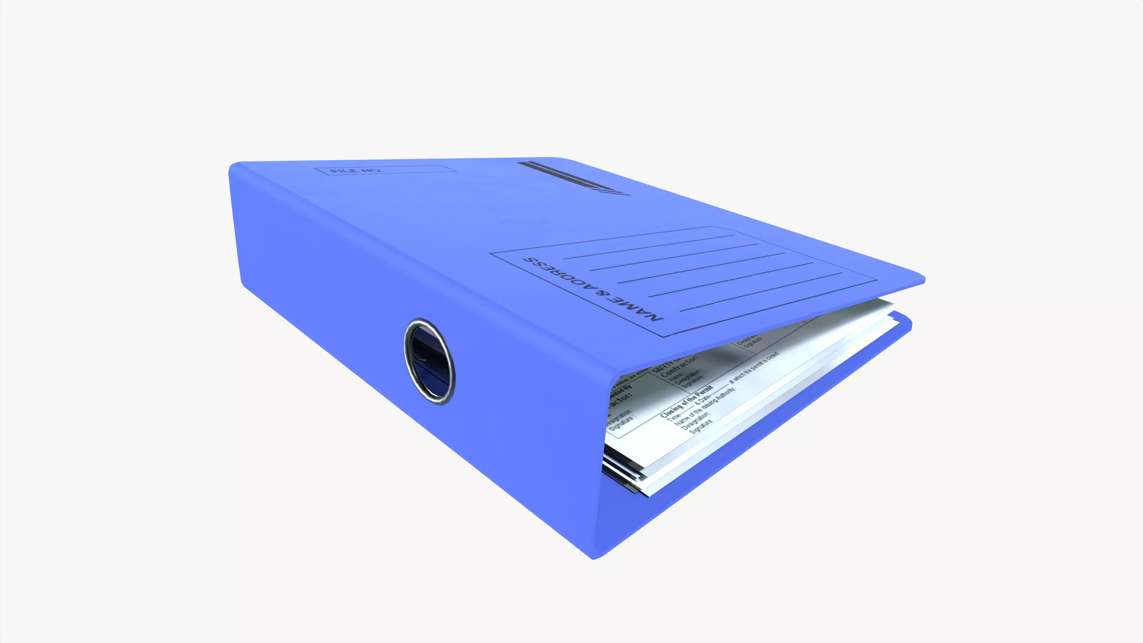 File Folder Low-poly 3D model