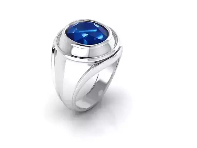 Bazel Coctail Gold Ring