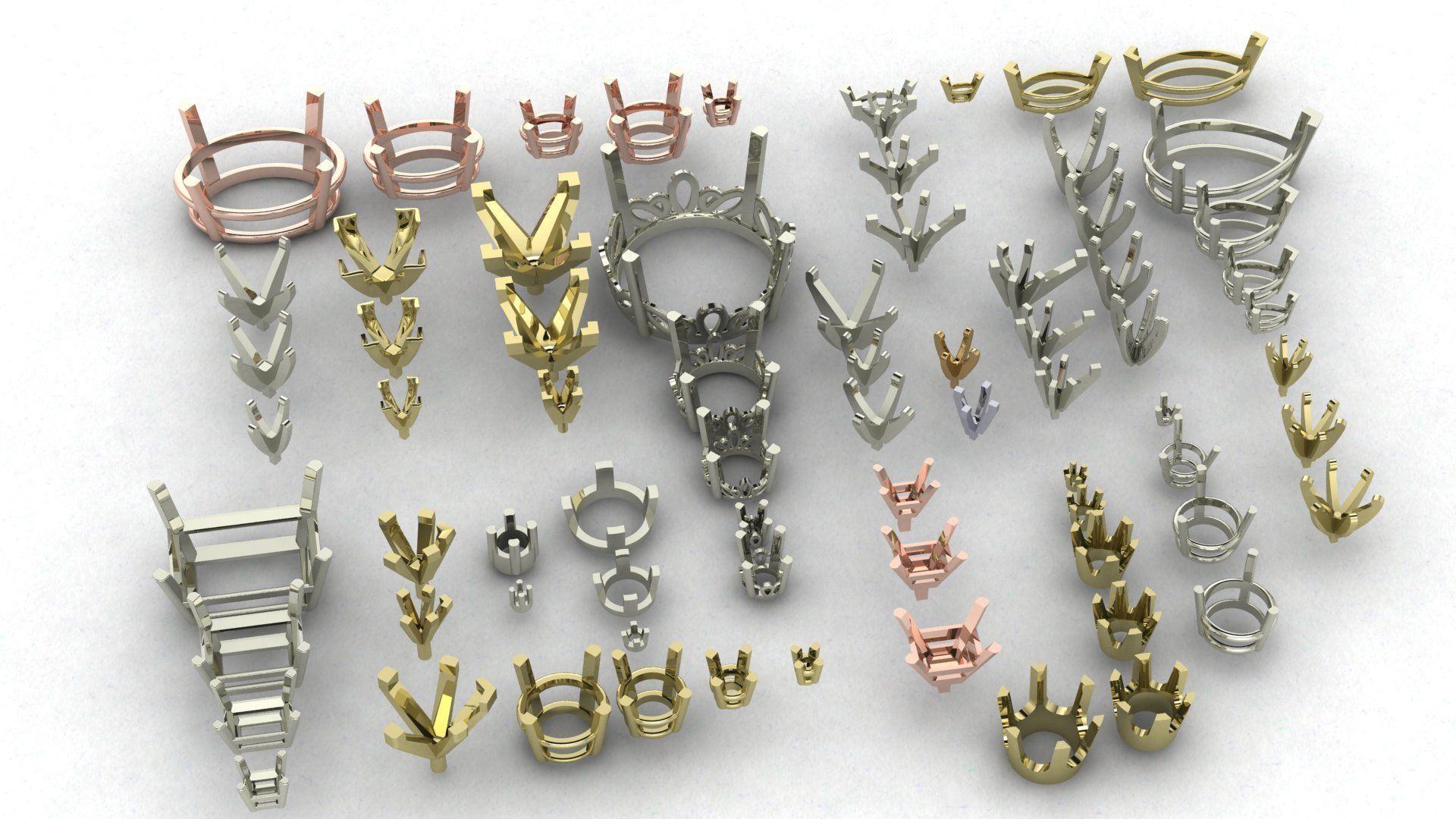 A Package Of 75 Rings Heads All Sizes All Shapes 3D Files 3D print model_18