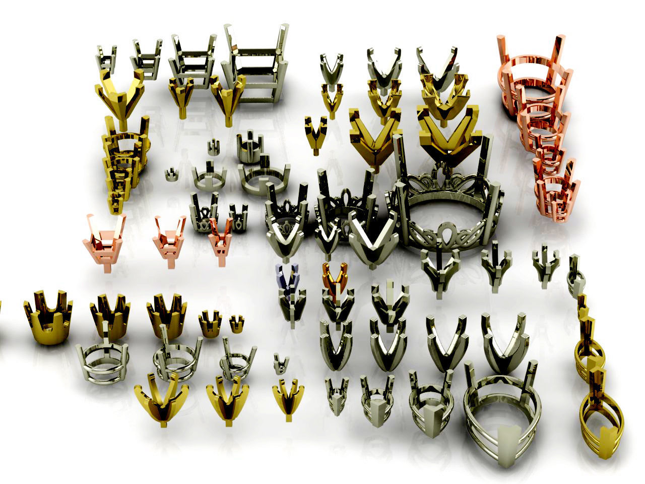 A Package Of 75 Rings Heads All Sizes All Shapes 3D Files 3D print model_2