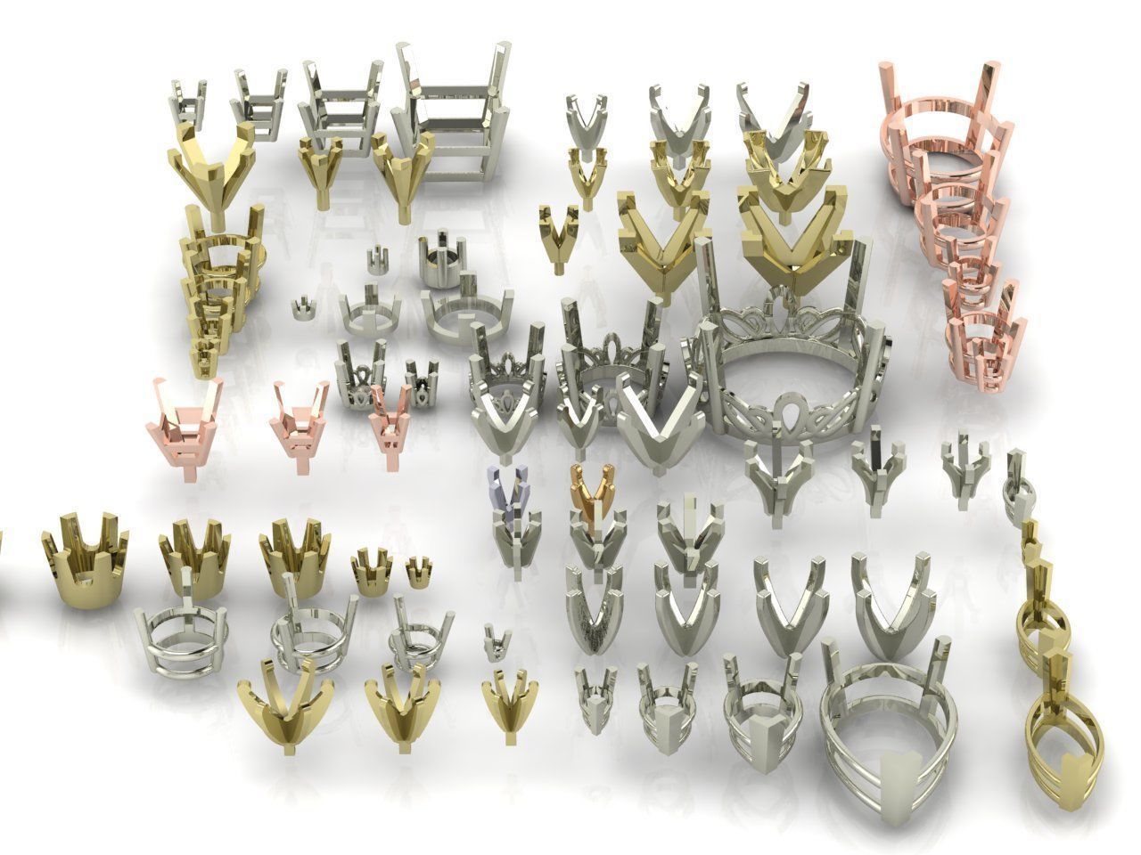 A Package Of 75 Rings Heads All Sizes All Shapes 3D Files 3D print model_17