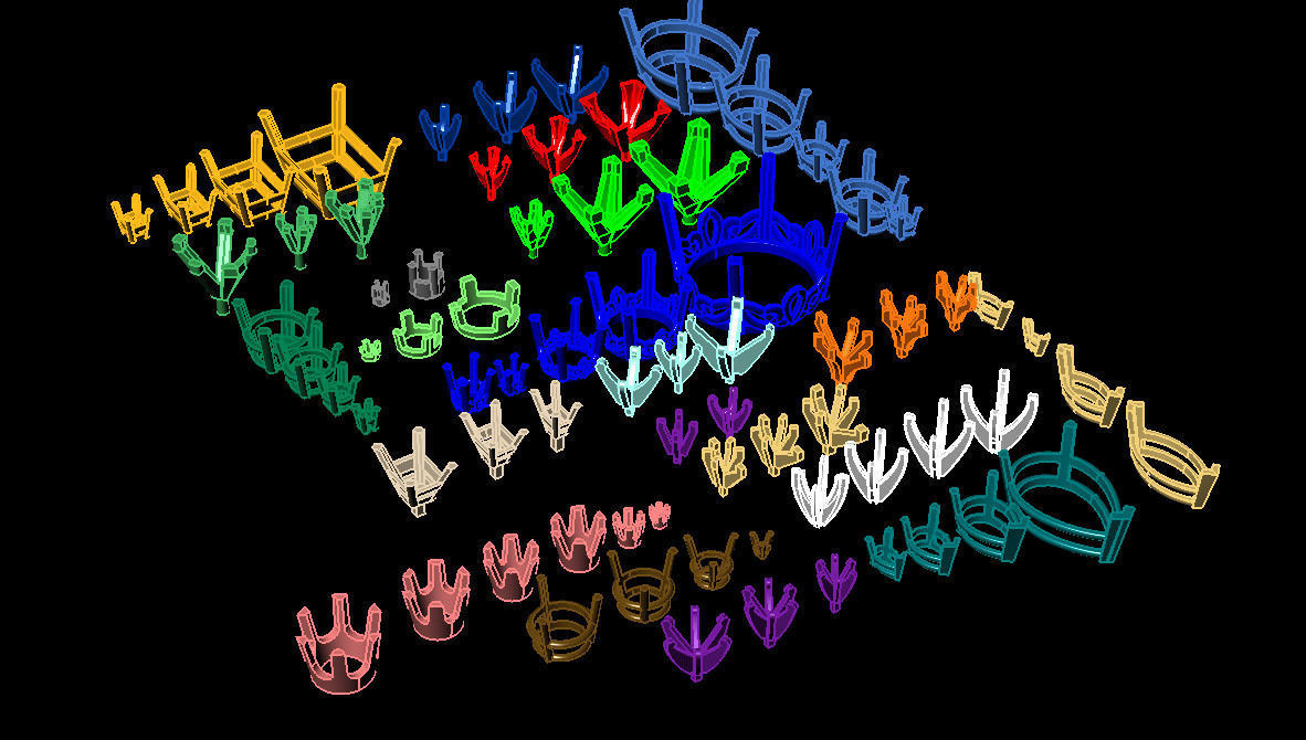 A Package Of 75 Rings Heads All Sizes All Shapes 3D Files 3D print model_3