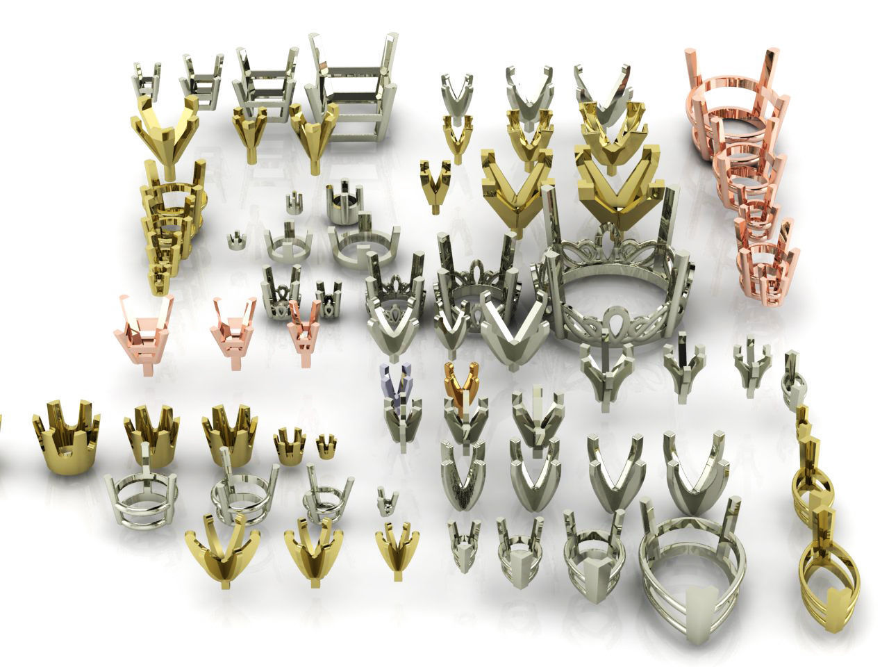 A Package Of 75 Rings Heads All Sizes All Shapes 3D Files 3D print model_21