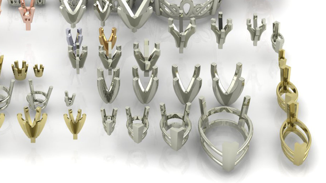 A Package Of 75 Rings Heads All Sizes All Shapes 3D Files 3D print model_13