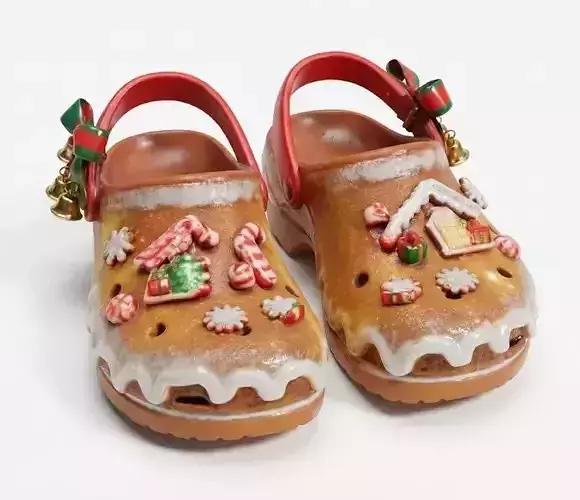 Illuminated Holiday Party Clogs 3D Model