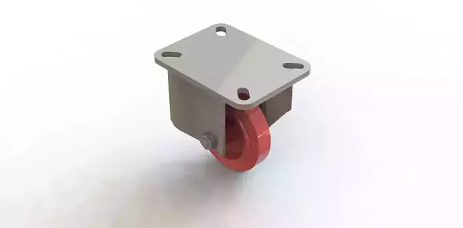 Rodizio Fixo Rod Car FLR 312 UFK Fixed Wheel 3D model