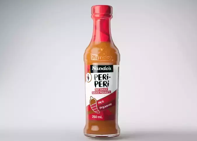 Nandos Peri Peri Sauce Bottles 3D Model 3D model 5