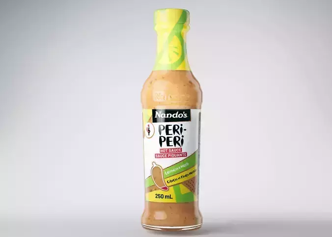 Nandos Peri Peri Sauce Bottles 3D Model 3D model 6